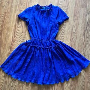 ❌SOLD❌Girl blue dress size 12 yrs